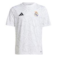 adidas Real Madrid Pre-Match Trainingsshirt 2024-2025 Kids Wit Grijs - thumbnail