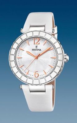 Horlogeband Festina F20234-1 Leder Wit 11mm