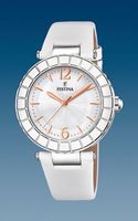 Horlogeband Festina F20234-1 Leder Wit 11mm
