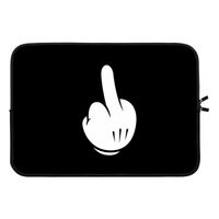 Middle finger black: Laptop sleeve 13 inch
