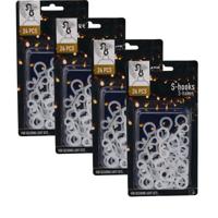 Lichtsnoer ophanghaakjes - 96x st - S-vormig - kerstverlichting ophangen