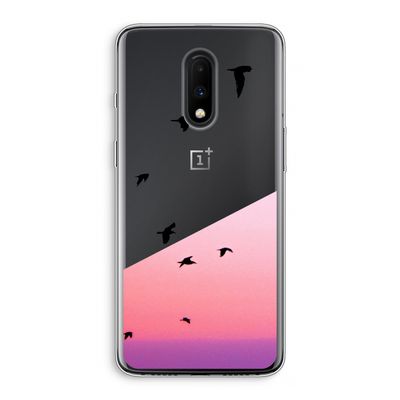 Fly away: OnePlus 7 Transparant Hoesje
