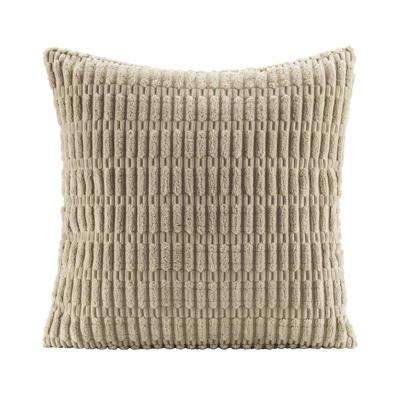 2e Halve Prijs Leen Bakker - Sierkussen Ryk - Zandkleur- 45x45 Cm - Polyester - Beige - 10x45x45 Cm