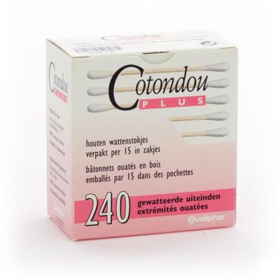 Cotondou Plus Wattestaafje Hout 120