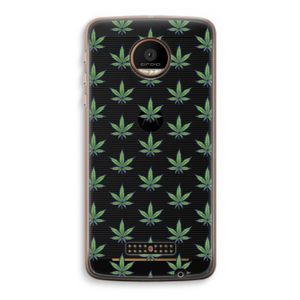Weed: Motorola Moto Z Force Transparant Hoesje