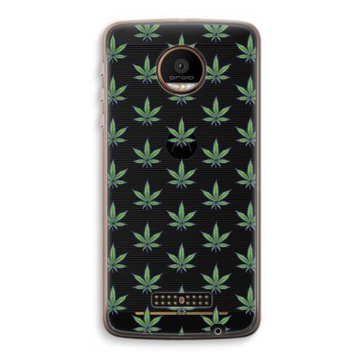 Weed: Motorola Moto Z Force Transparant Hoesje