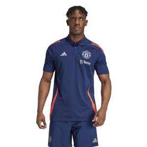 adidas Manchester United Polo 2024-2025 Donkerblauw Rood Wit