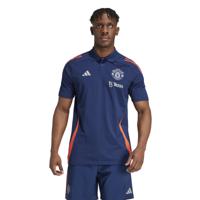 adidas Manchester United Polo 2024-2025 Donkerblauw Rood Wit - thumbnail