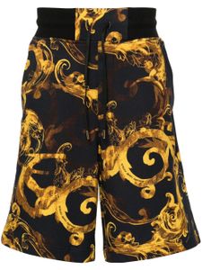 Versace Jeans Couture short à imprimé baroque - Noir