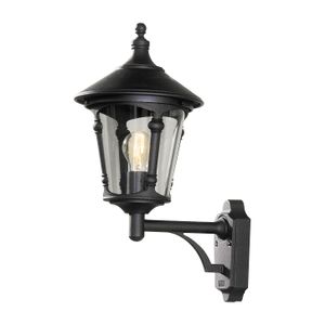 Wandlamp Virgo opwaarts mat zwart 51 cm