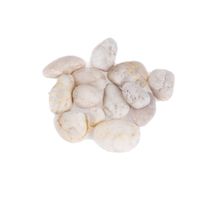 Wit/beige decoratie/hobby stenen/kiezelstenen 350 gram   - - thumbnail