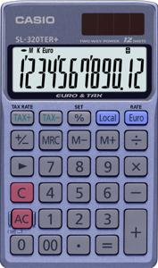 Casio SL-320TER+ calculator Pocket Basisrekenmachine Blauw