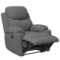 HOMCOM Relaxstoel, TV-stoel met ligfunctie en stoffen bekledingGeniet van ultiem comfort met de HOMCOM Relaxstoel Deze TV-stoel is voorzien van een handige ligfunctie en heeft een stijlvolle stoffen bekleding met een lederlook