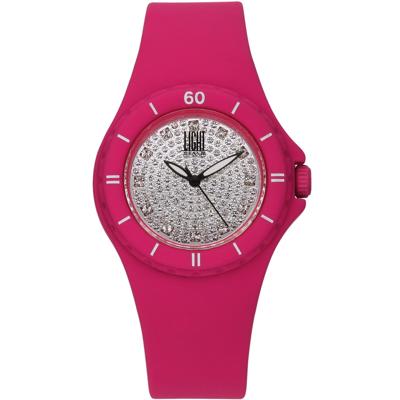 Light Time SILICON STRASS (Ø 36 mm) Dames horloge