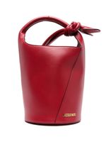 Jacquemus petit sac seau Tourni en cuir - Rouge - thumbnail