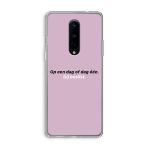 gij beslist: OnePlus 8 Transparant Hoesje