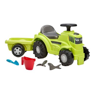 Ecoiffier tractor met aanhanger