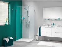 Sealskin Get Wet I Am Draaideur met Zijwand chroom zilver hoogglans/helder glas 100x100x200cm