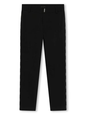 Givenchy Kids pantalon Ceremony à coupe fuselée - Noir