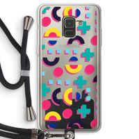 8-bit N°2: Samsung Galaxy A8 (2018) Transparant Hoesje met koord