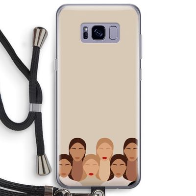 Girls girls girls: Samsung Galaxy S8 Plus Transparant Hoesje met koord