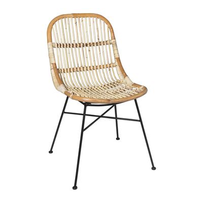 Eetkamerstoel Yogya - rotan - 87x60x45 cm