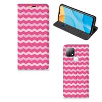 OPPO A15 | Hoesje met Magneet | Waves Pink