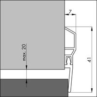 Dorpelstrip pvc pds-wt