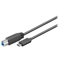 Goobay SuperSpeed USB 3.0 Type-B / USB 3.1 Type-C Kabel - 1m - thumbnail