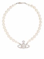 Vivienne Westwood collier de perles à pendentif Orb - Argent