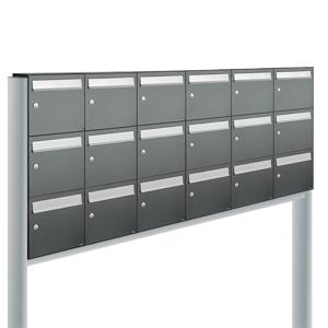 Allux Flow Set 6-Breed, 3-Hoog Op Statief Antraciet - 40040065_6x3s