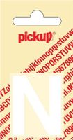 Plakletter Helvetica 40 mm Sticker witte letter n - Pickup