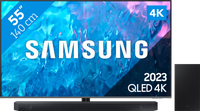 Samsung QLED 55Q74C (2023) + Soundbar