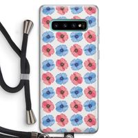 Klaproosjes: Samsung Galaxy S10 Plus Transparant Hoesje met koord