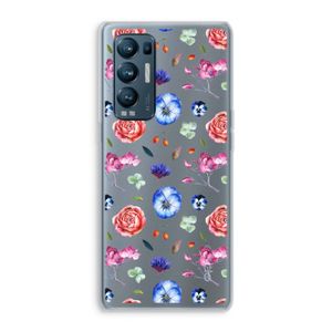 Bloemetjes: Oppo Find X3 Neo Transparant Hoesje