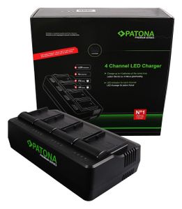 Premium 4-fold Charger Canon BP-A30 BP-A60 BP-A65 BP-A90 EOS C200 C200B C300 Mark II XF705