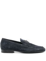 Tod's mocassins Double T en daim - Bleu - thumbnail