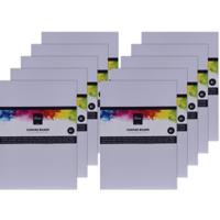 Artist en Co - 10x - A3 formaat schildersdoek / schilderskarton - wit - canvas - 40 x 30 cm