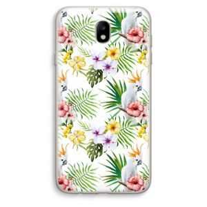Gele kuif: Samsung Galaxy J7 (2017) Transparant Hoesje