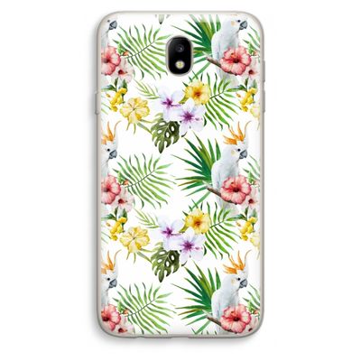 Gele kuif: Samsung Galaxy J7 (2017) Transparant Hoesje