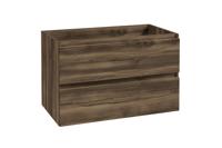 Onderkast BWS Lyanna 80x46 cm 2 Laden 1 Uitsparing Donker Eiken