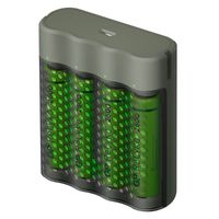 GP M451 USB batterijlader + 4x ReCyko AA 2600mAh batterijen