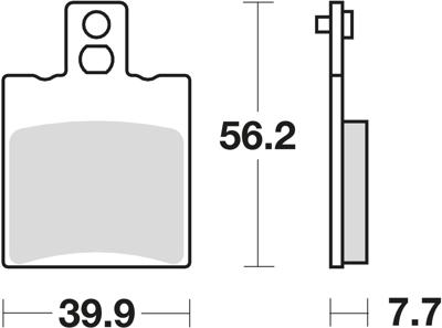 TRW remblokken "mcb 708 brake pad mcb 708 ec organic