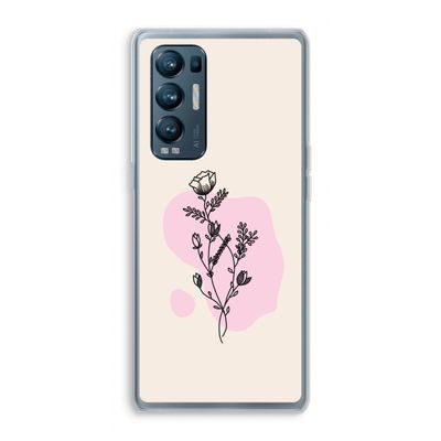 Roses are red: Oppo Find X3 Neo Transparant Hoesje