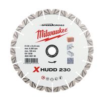 Milwaukee Accessoires Diamantslijpschijf SpeedCross Extreme HUDD 230mm - 1 stuk - 4932492150 4932492150