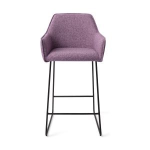 Jesper Home Hofu barkruk H65 Violet Daisy slide black
