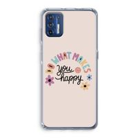 Happy days: Motorola Moto G9 Plus Transparant Hoesje