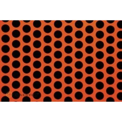 Oracover 41-064-071-002 Strijkfolie Fun 1 (l x b) 2 m x 60 cm Rood-oranje-zwart (fluorescerend)