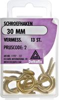 Schroefhaak 30mm vermess 13st - Deltafix