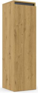 Saqu Gaia halfhoge kast rechts 35x34x120cm naturel eiken